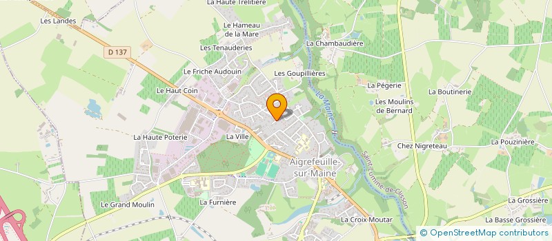 localisation de l'entreprise HAGINIAN  AIGREFEUILLE-SUR-MAINE