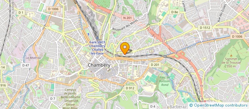 localisation de l'entreprise HAGNERE PATRIMOINE à CHAMBERY