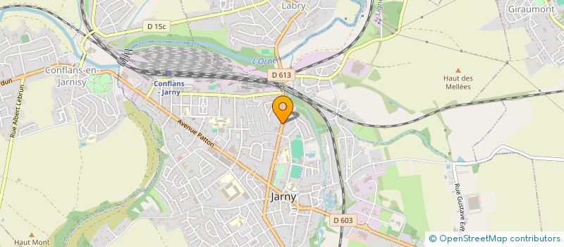 localisation de l'entreprise HAGONDANGE-GARE  JARNY