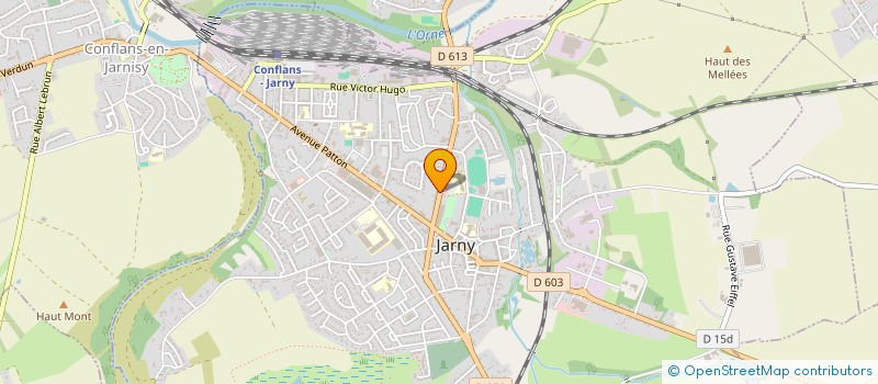 localisation de l'entreprise HAGONDANGE-METZ  JARNY