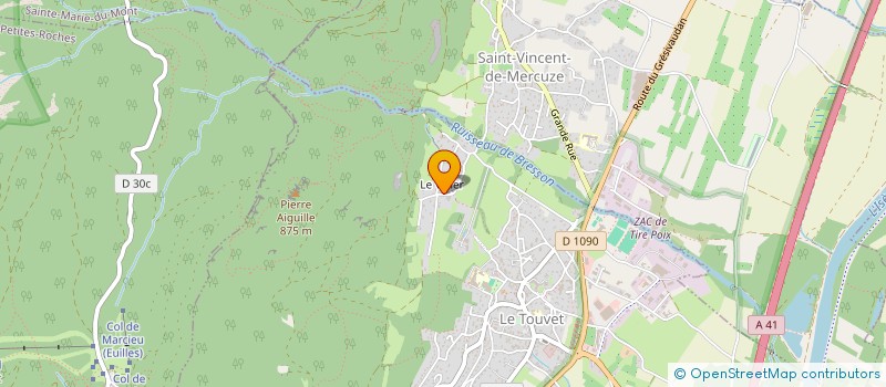 localisation de l'entreprise HAGUARDS-HAGUARDS  LE TOUVET