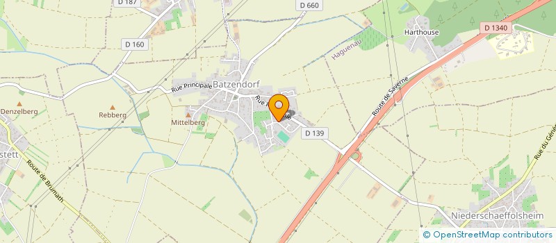 localisation de l'entreprise HAGUENAU CHAUFFAGE  BATZENDORF