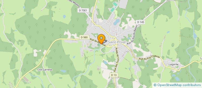 localisation de l'entreprise HAGUERON ET FILS  SAINT-PRIVAT