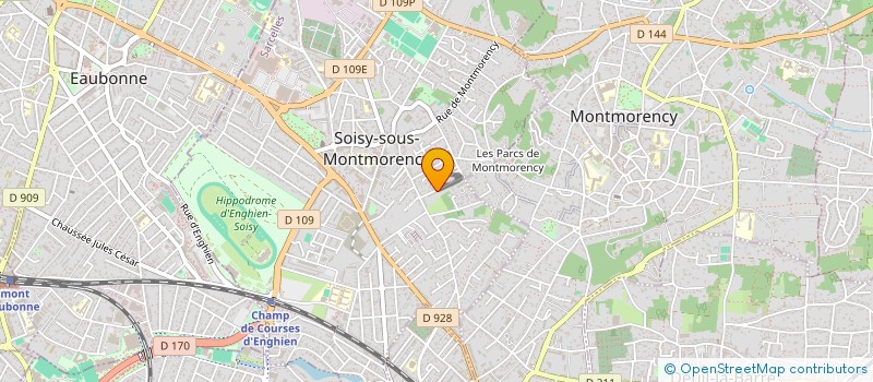 localisation de l'entreprise HAH à SOISY-SOUS-MONTMORENCY