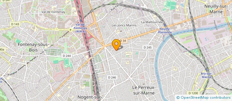 localisation de l'entreprise HAH BAT  LE PERREUX-SUR-MARNE