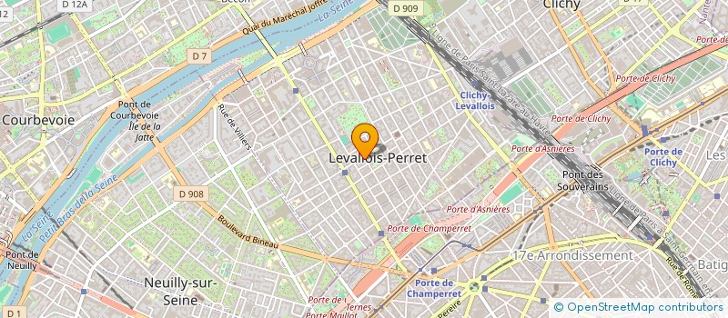 localisation de l'entreprise HAH DECO SARL à LEVALLOIS-PERRET