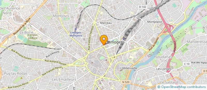 localisation de l'entreprise HAI SASU à LIMOGES