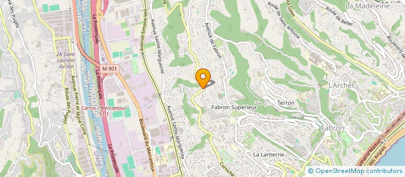 localisation de l'entreprise HAIDAR à NICE
