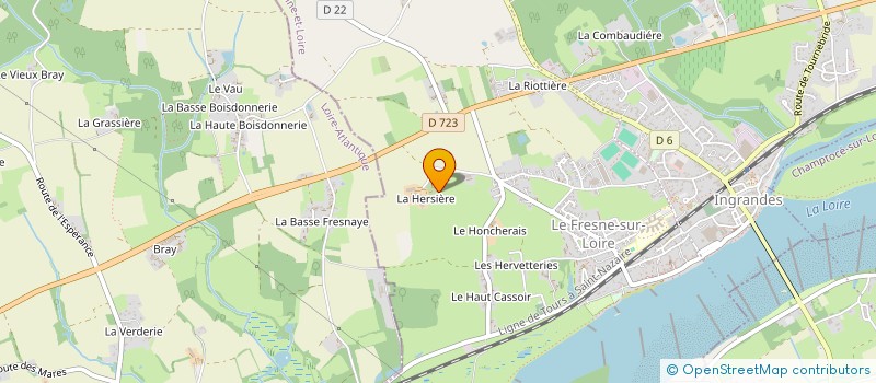 localisation de l'entreprise HAIGNERE à INGRANDES-LE-FRESNE-SUR-LOIRE