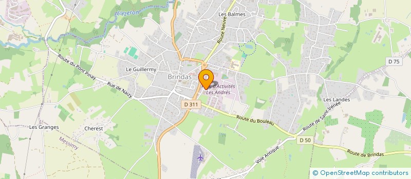 localisation de l'entreprise HAIL HANDLING SERVICES HHS à BRINDAS