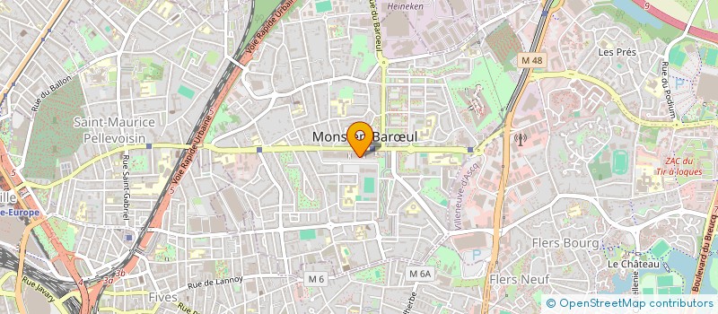 localisation de l'entreprise HAINAOUI à MONS-EN-BARŒUL