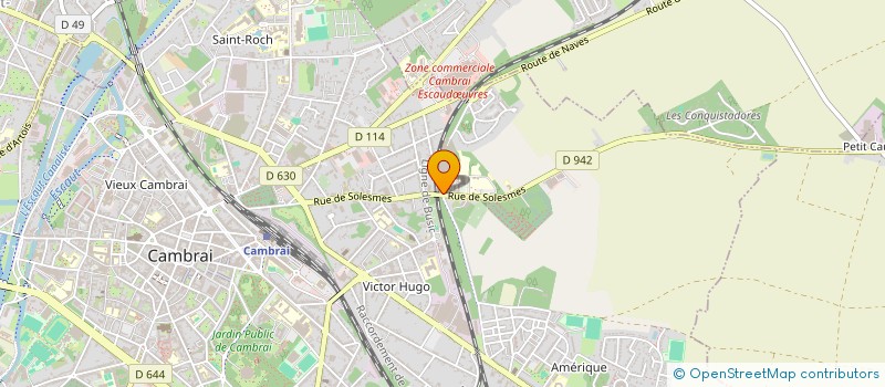 localisation de l'entreprise HAINAUDIS à CAMBRAI
