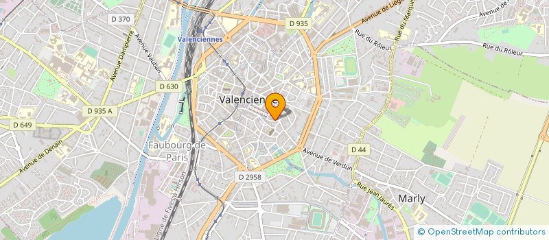 localisation de l'entreprise HAINAUT ASSURANCES CONSEILS à VALENCIENNES