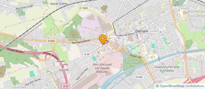 localisation de l'entreprise HAINAUT BUREAUX COLLECTIVITES AMENAGEMENTS  ROUSIES