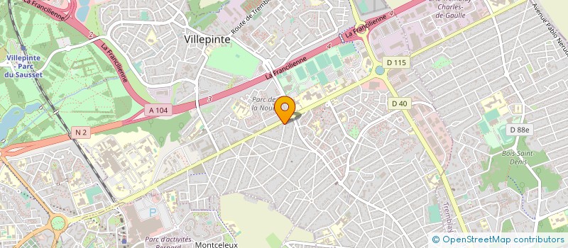localisation de l'entreprise HAINAUT COURSES  VILLEPINTE