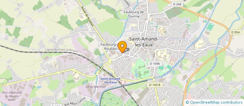 localisation de l'entreprise HAINAUT ELECTRICITE à SAINT-AMAND-LES-EAUX