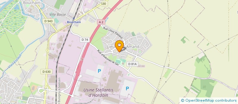localisation de l'entreprise HAINAUT ENROBES à BOUCHAIN
