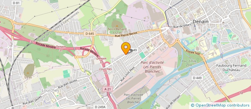 localisation de l'entreprise HAINAUT FACADES à DENAIN