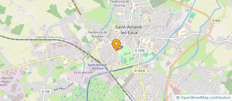 localisation de l'entreprise HAINAUT FINANCES  SAINT-AMAND-LES-EAUX