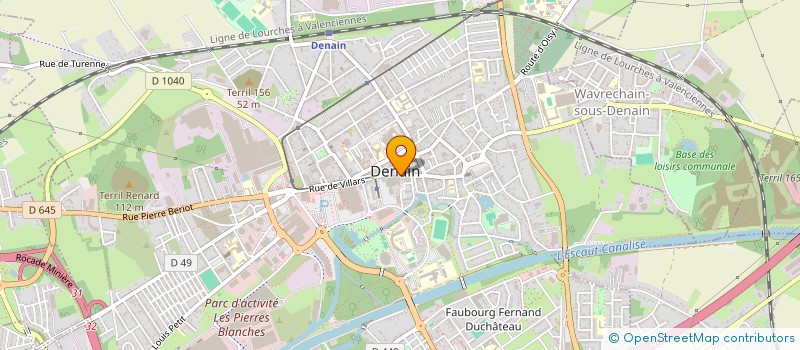 localisation de l'entreprise HAINAUT FOOTBALL AMERICAIN  DENAIN