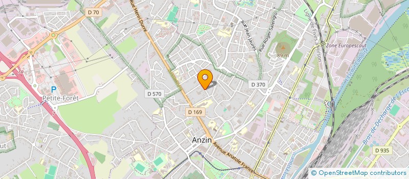 localisation de l'entreprise HAINAUT MECANIQUE GENERALE HMG à ANZIN