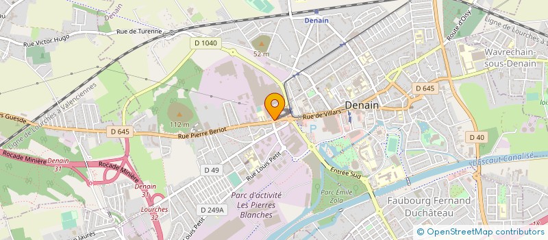 localisation de l'entreprise HAINAUT RECYCLAGE  DENAIN