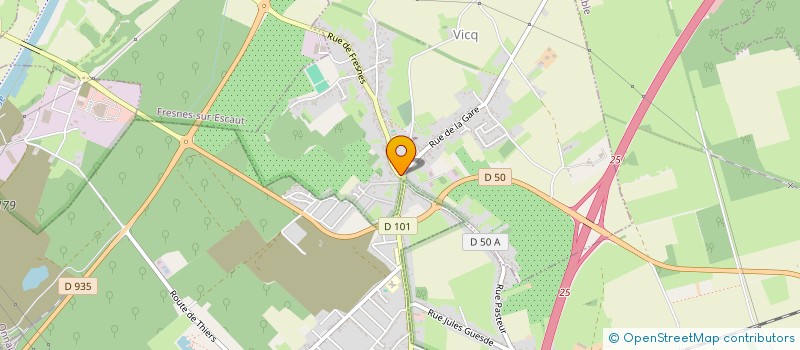 localisation de l'entreprise HAINAUT SERVICE LOTISSEMENT à VICQ