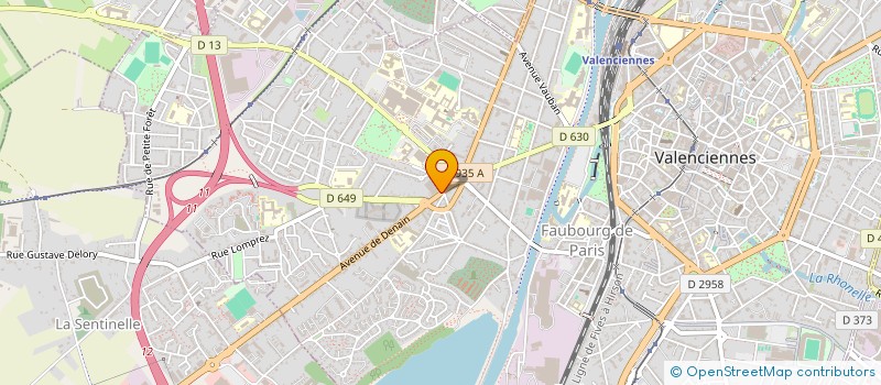 localisation de l'entreprise HAINAUT SERVICES AUTOMOBILES à VALENCIENNES