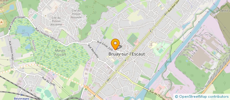 localisation de l'entreprise HAINAUTECH à BRUAY-SUR-L'ESCAUT