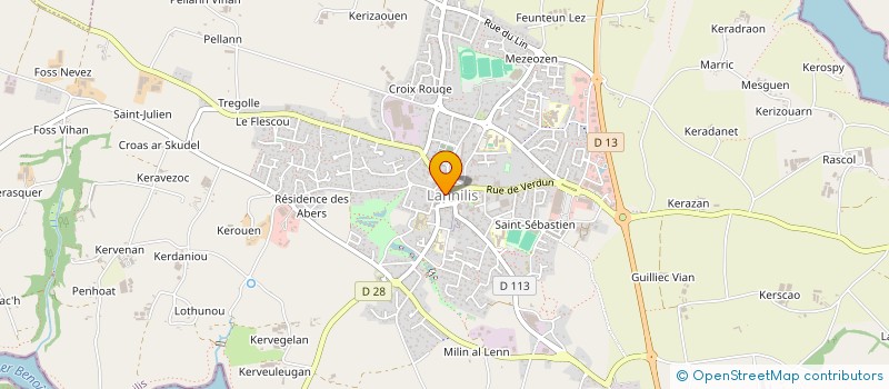 localisation de l'entreprise HAINGE  LANNILIS