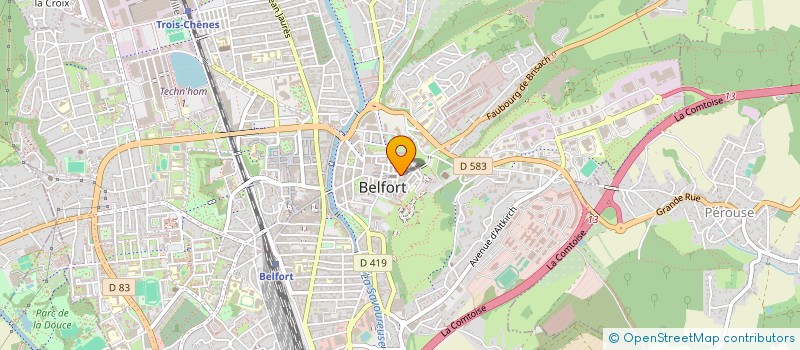 localisation de l'entreprise HAIR 3000 à BELFORT