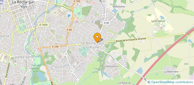 localisation de l'entreprise HAIR ACTUEL à LA ROCHE-SUR-YON