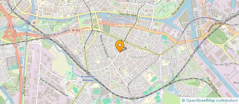localisation de l'entreprise HAIR B&B à STRASBOURG