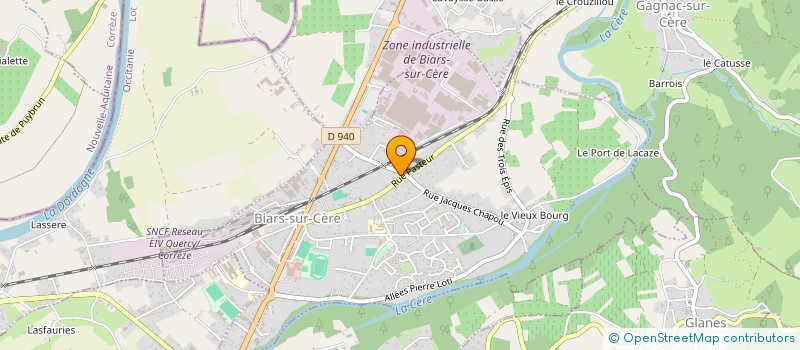 localisation de l'entreprise HAIR BLUES  BIARS-SUR-CERE