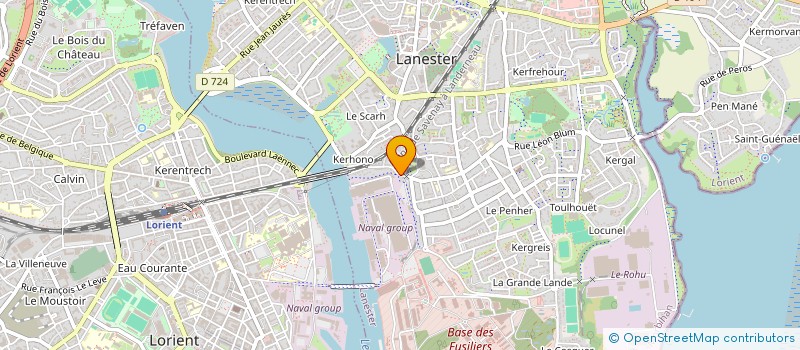 localisation de l'entreprise HAIR BRETAGNE EXPANSION à LANESTER