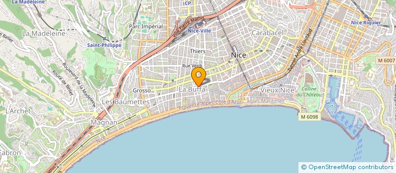localisation de l'entreprise HAIR BUFFA à NICE