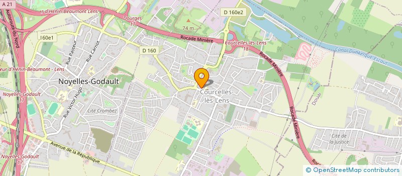 localisation de l'entreprise HAIR BY ANGEL  COURCELLES-LES-LENS