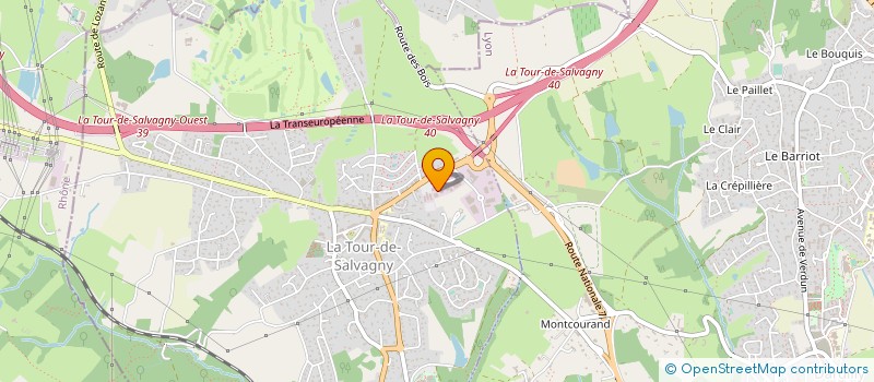 localisation de l'entreprise HAIR CARE PROJECT  LA TOUR-DE-SALVAGNY