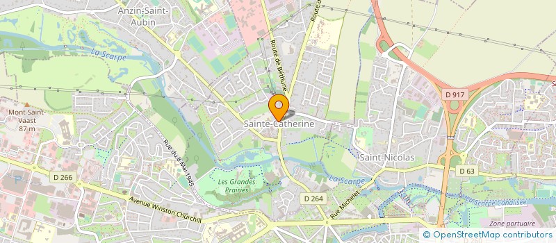 localisation de l'entreprise HAIR CARMAT  SAINTE-CATHERINE