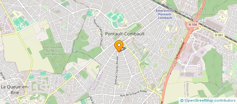 localisation de l'entreprise HAIR CONNECTION à PONTAULT-COMBAULT