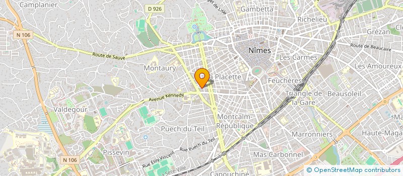localisation de l'entreprise HAIR CONTACT DISTRIBUTION à NIMES