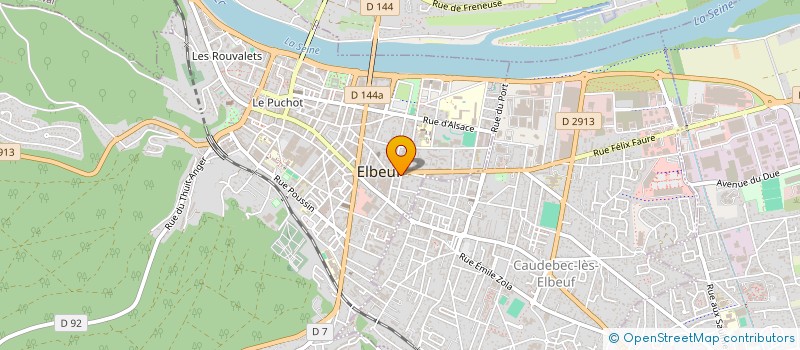 localisation de l'entreprise HAIR'CUT  ELBEUF