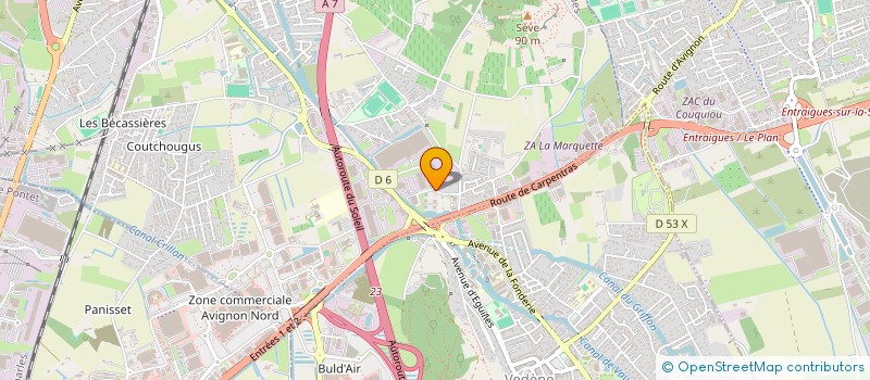 localisation de l'entreprise HAIR DESIGN  SORGUES