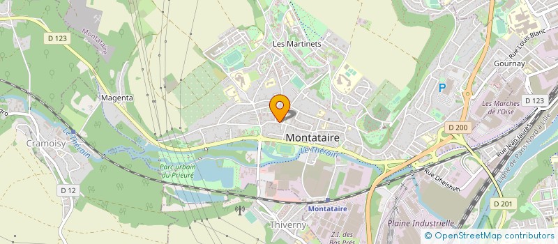 localisation de l'entreprise HAIR DESIGN COIFFURE 2  MONTATAIRE