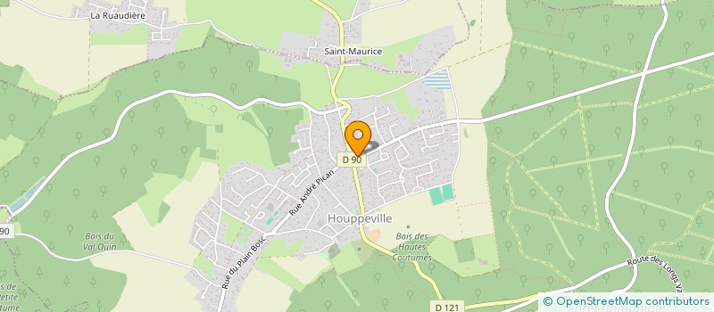 localisation de l'entreprise HAIR DIFFUSION  HOUPPEVILLE