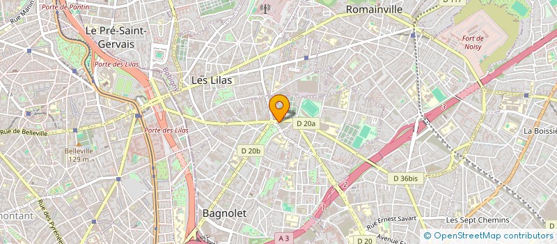 localisation de l'entreprise HAIR ECOM à BAGNOLET
