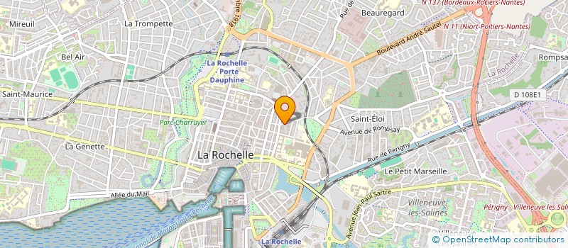 localisation de l'entreprise HAIR INSTITUT  LA ROCHELLE