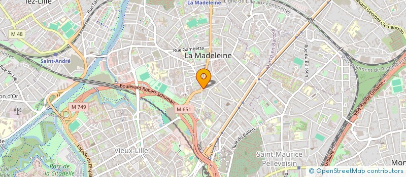 localisation de l'entreprise HAIR'LAB BY LEA à LA MADELEINE