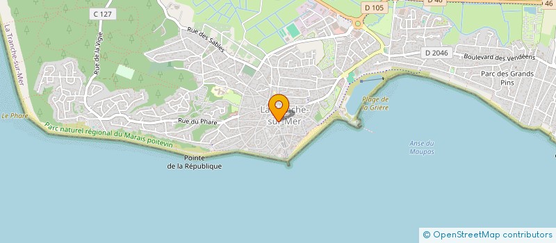 localisation de l'entreprise HAIR MARINE à LA TRANCHE-SUR-MER