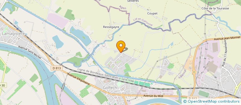 localisation de l'entreprise HAIR MARINE EVENTS  GOLFECH